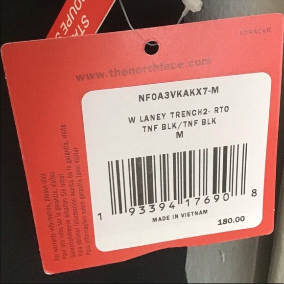 NWT North Face Rain Coat - Picture 7 of 8